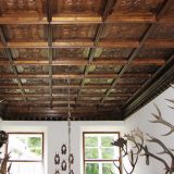 Cassettoni teak antico scolpito a mano